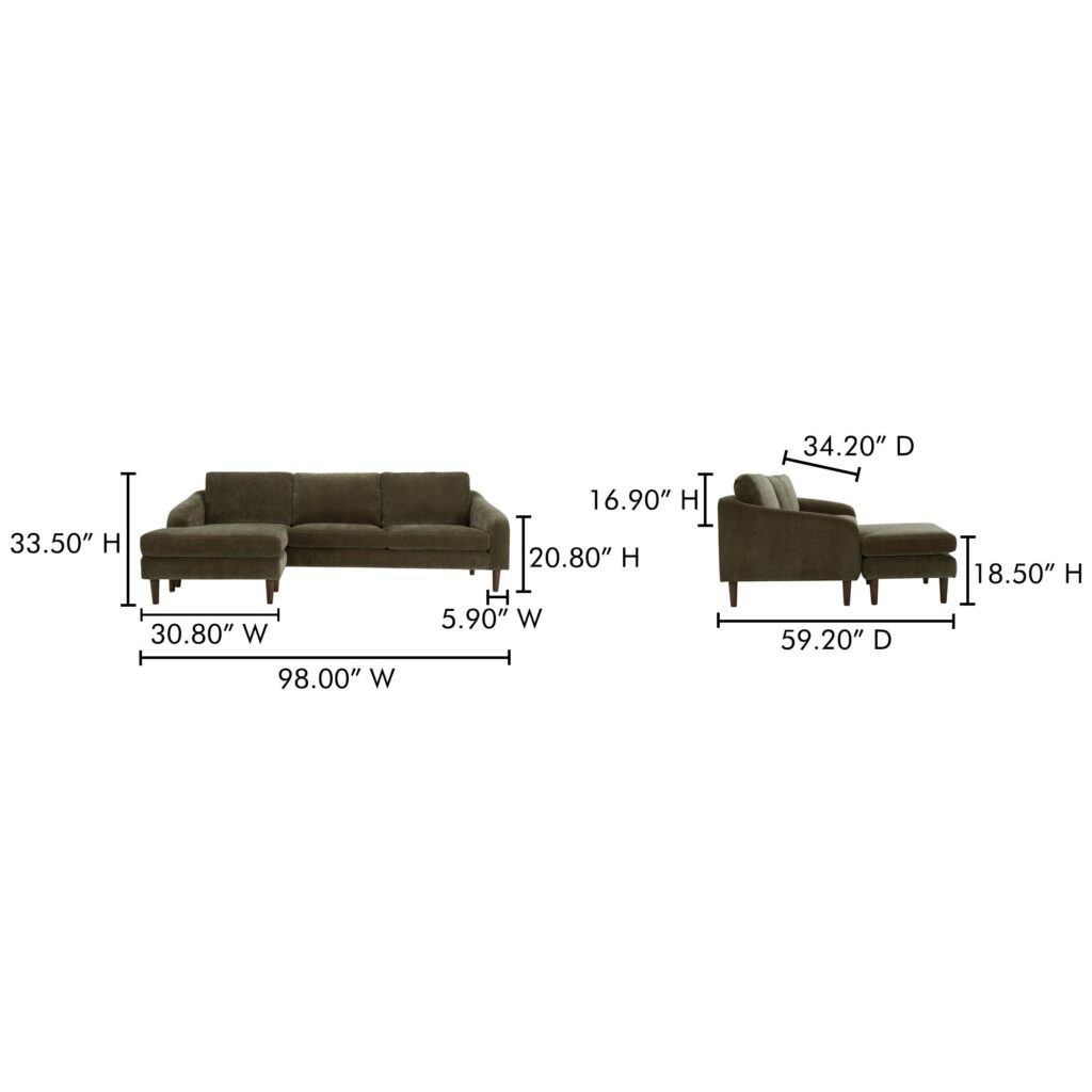 Quinn Sectional Cedar Green - Image 11