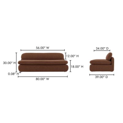 Scout Sofa Toffee FO-1008-03 FO 1008 03 70