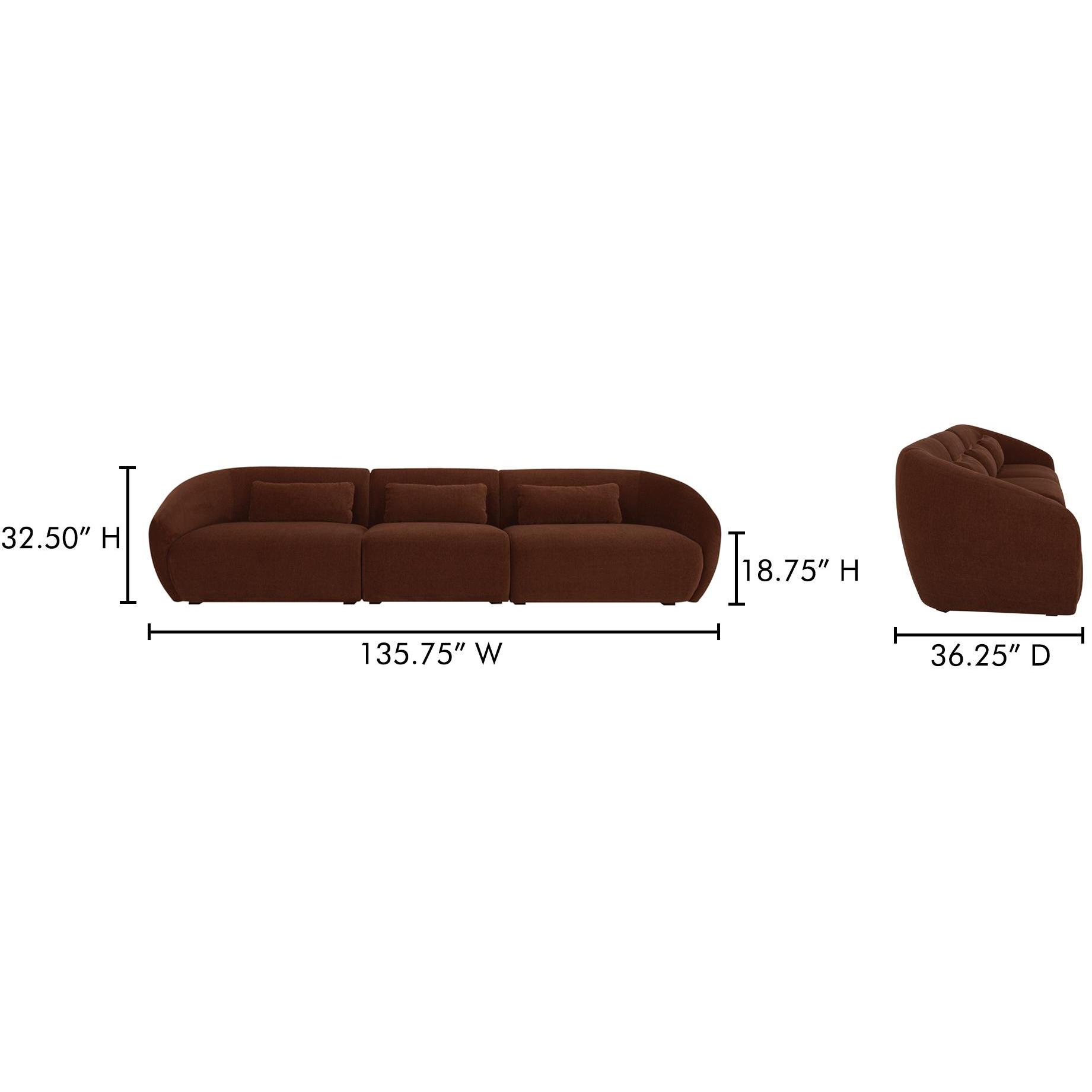Amelia Modular Sofa Chestnut 9 Amelia Modular Sofa Chestnut - Image 9