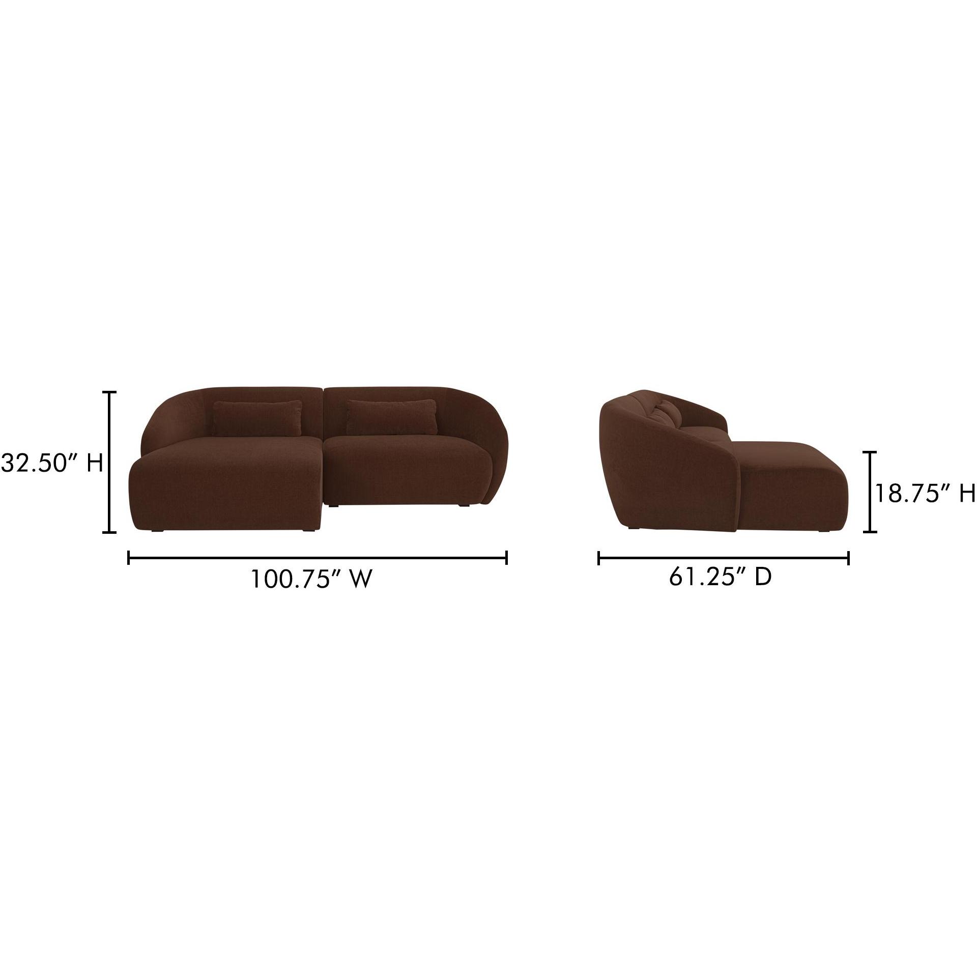 Amelia Nook Modular Left Sectional Chestnut 9 Amelia Nook Modular Left Sectional Chestnut - Image 9