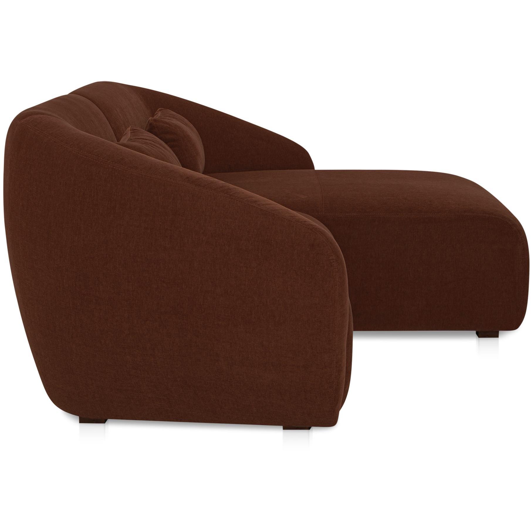 Amelia Nook Modular Right Sectional Chestnut 3 Amelia Nook Modular Right Sectional Chestnut - Image 3