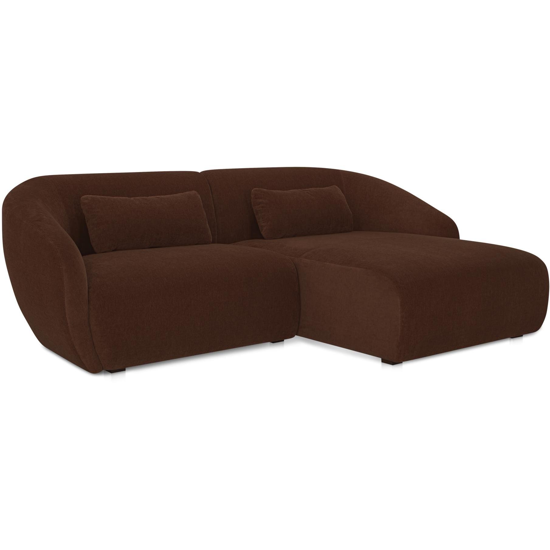 Amelia Nook Modular Right Sectional Chestnut 2 Amelia Nook Modular Right Sectional Chestnut - Image 2