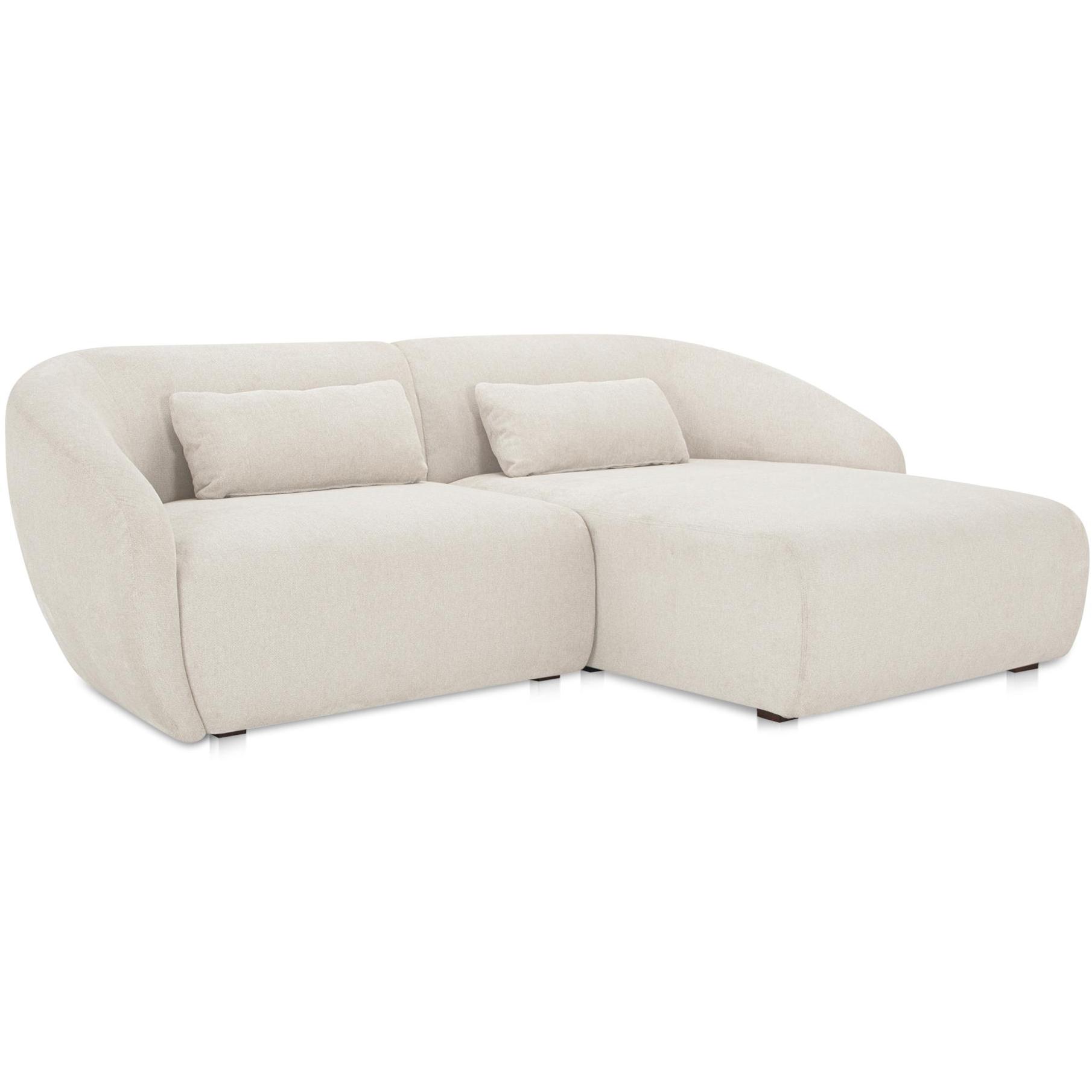Amelia Nook Modular Right Sectional Warm White 2 Amelia Nook Modular Right Sectional Warm White - Image 2