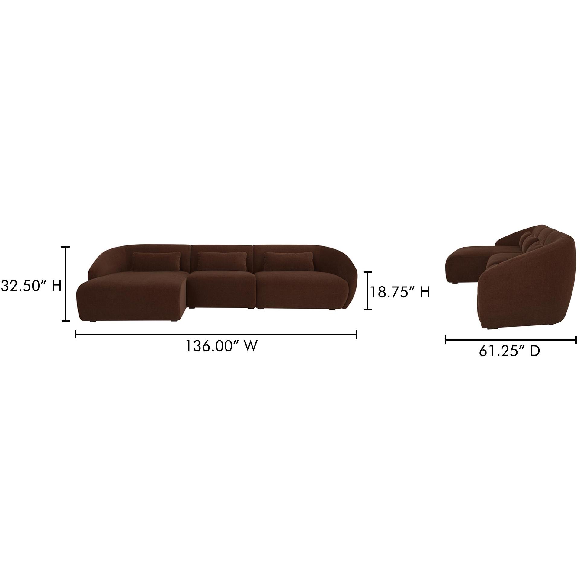 Amelia Lounge Modular Left Sectional Chestnut 11 Amelia Lounge Modular Left Sectional Chestnut - Image 11