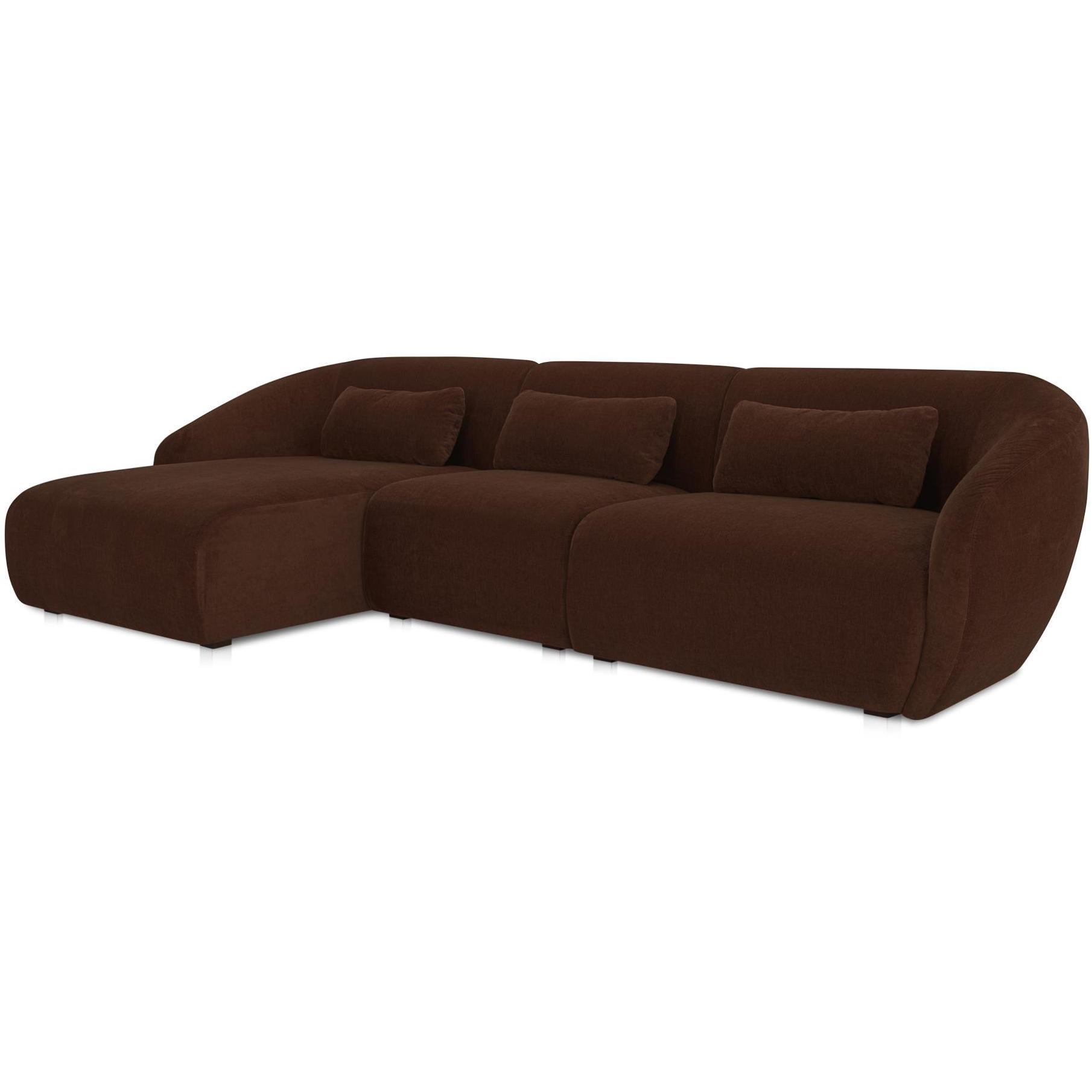 Amelia Lounge Modular Left Sectional Chestnut 2 Amelia Lounge Modular Left Sectional Chestnut - Image 2