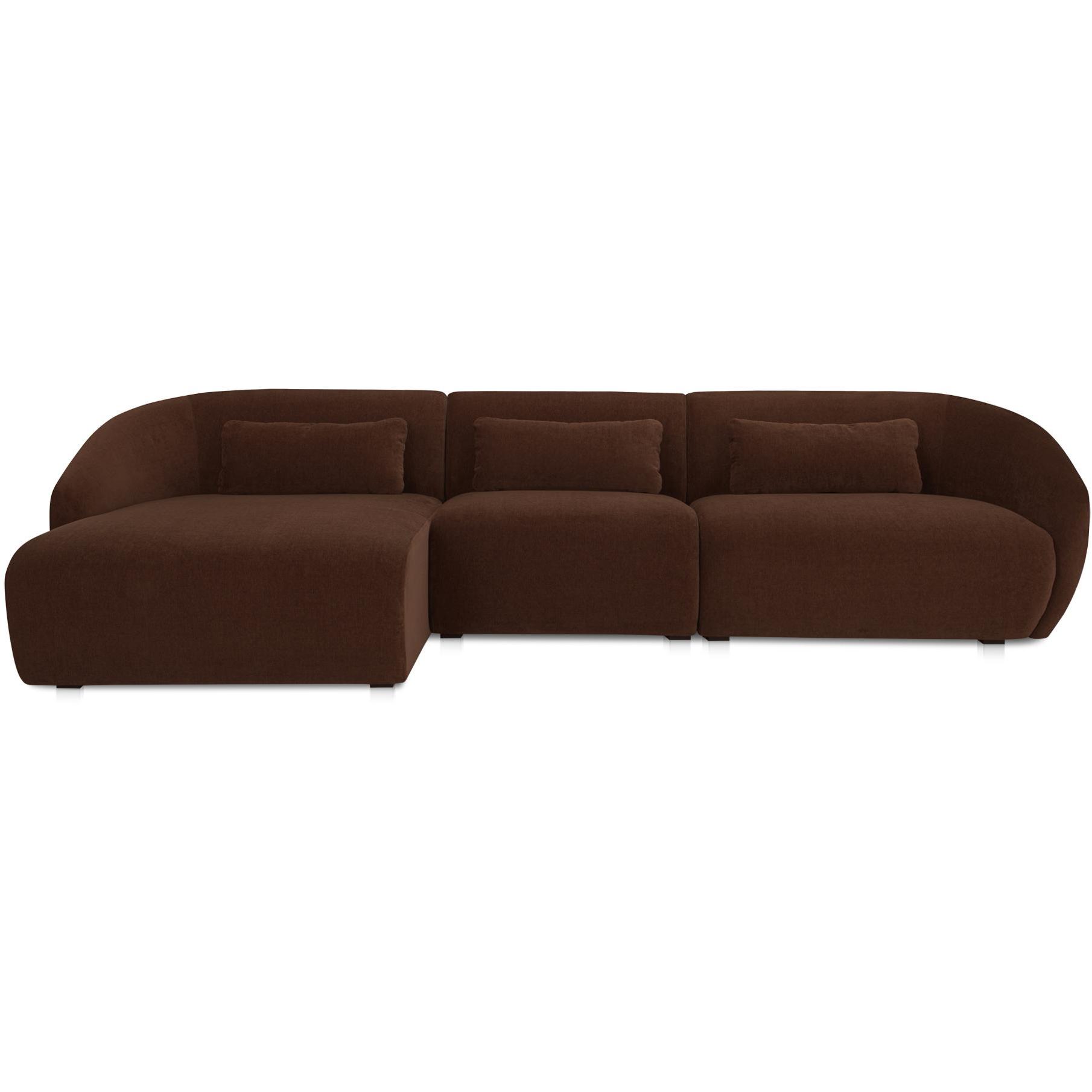 Amelia Lounge Modular Left Sectional Chestnut