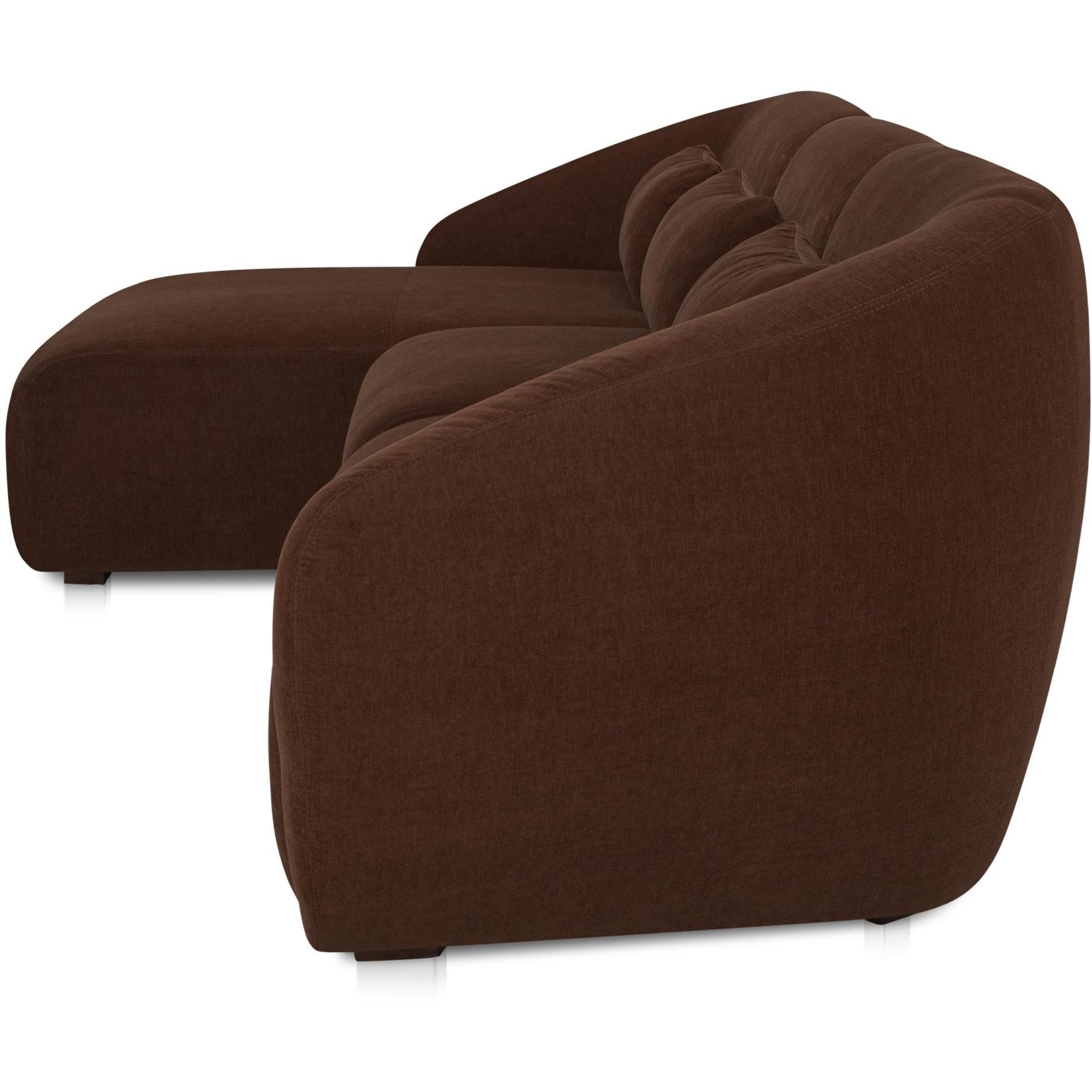 Amelia Lounge Modular Left Sectional Chestnut 4 Amelia Lounge Modular Left Sectional Chestnut - Image 4