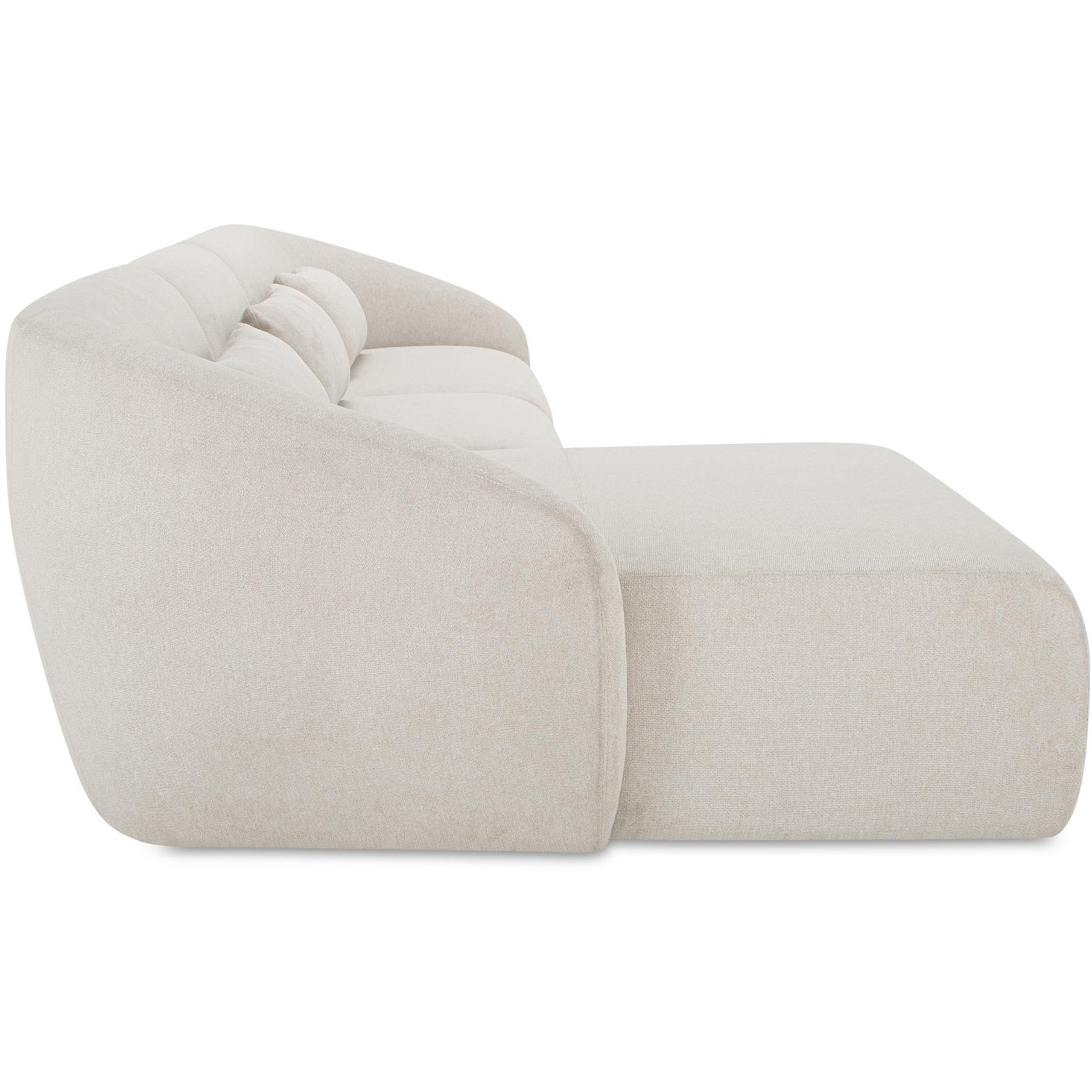 Amelia Lounge Modular Left Sectional Warm White 3 Amelia Lounge Modular Left Sectional Warm White - Image 3