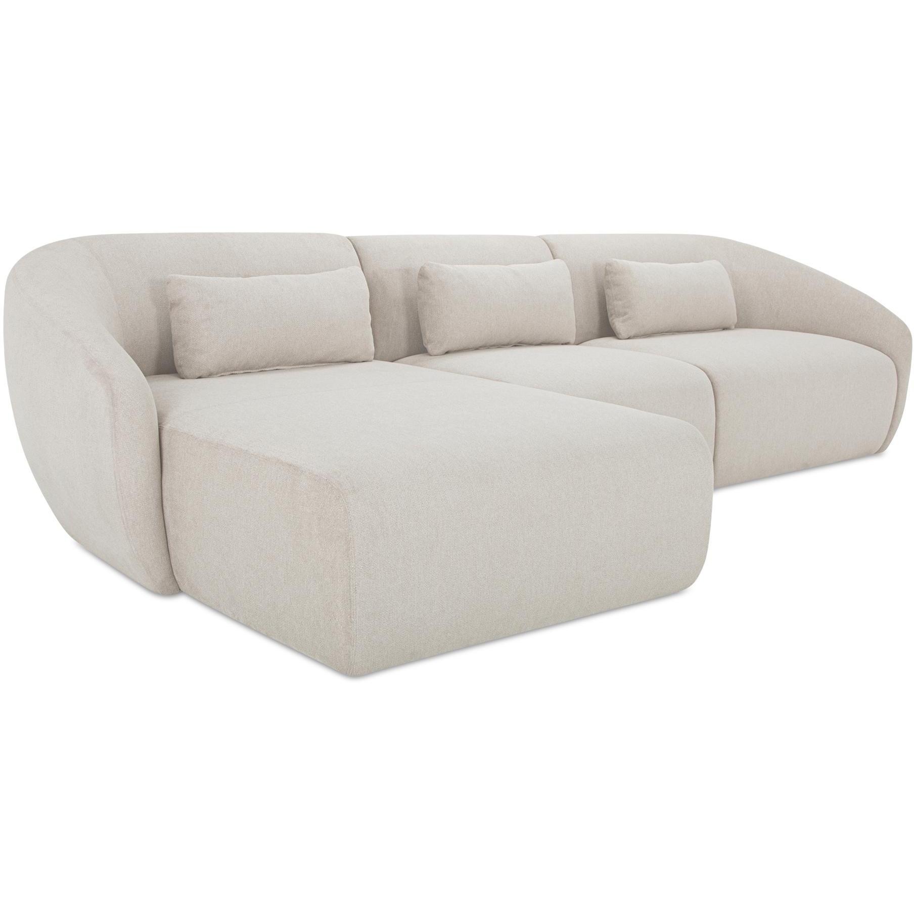 Amelia Lounge Modular Left Sectional Warm White 2 Amelia Lounge Modular Left Sectional Warm White - Image 2