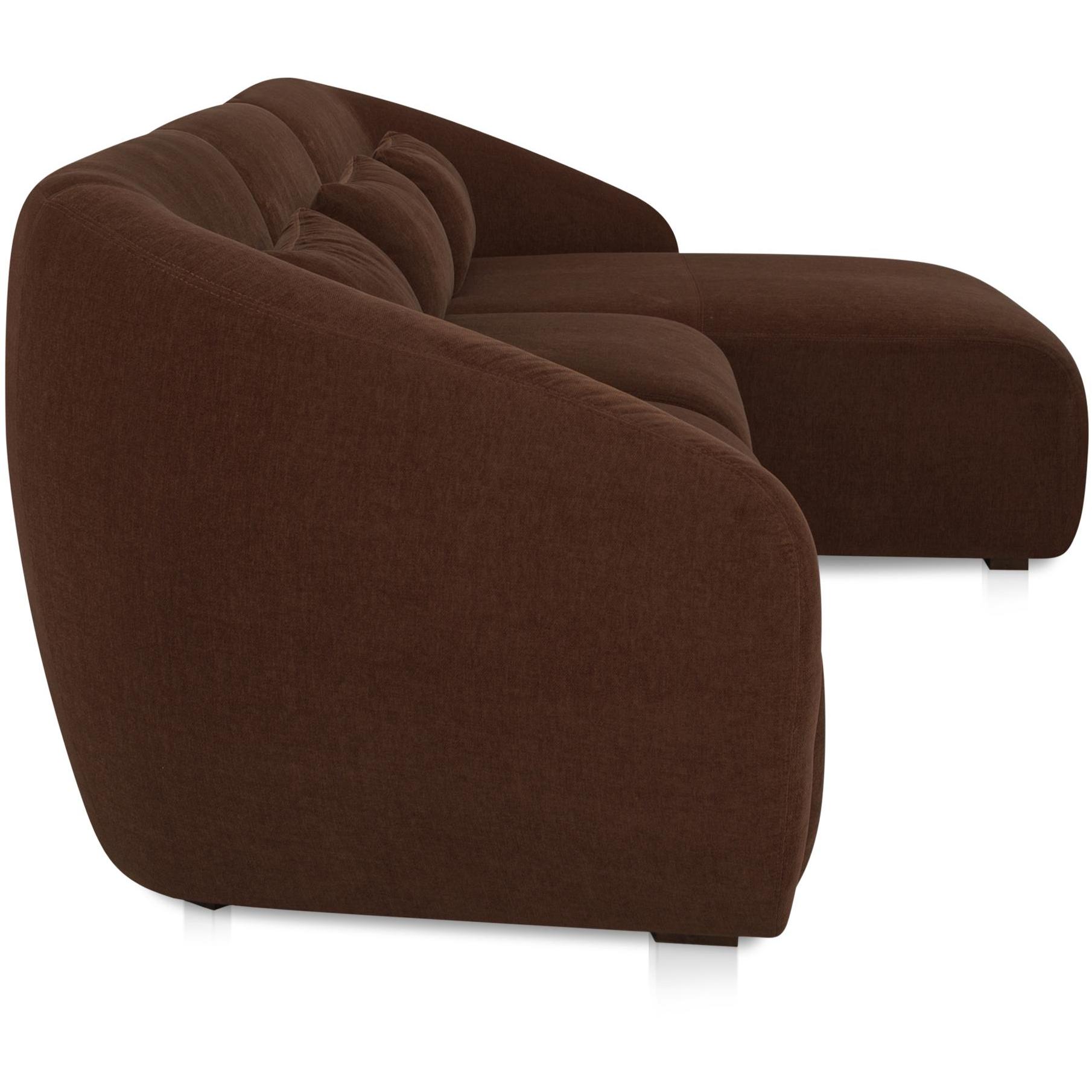 Amelia Lounge Modular Right Sectional Chestnut 3 Amelia Lounge Modular Right Sectional Chestnut - Image 3