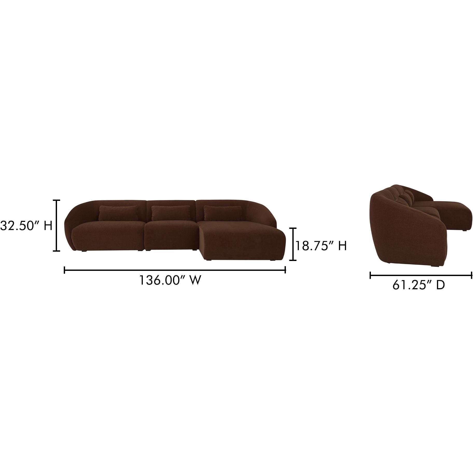 Amelia Lounge Modular Right Sectional Chestnut 11 Amelia Lounge Modular Right Sectional Chestnut - Image 11