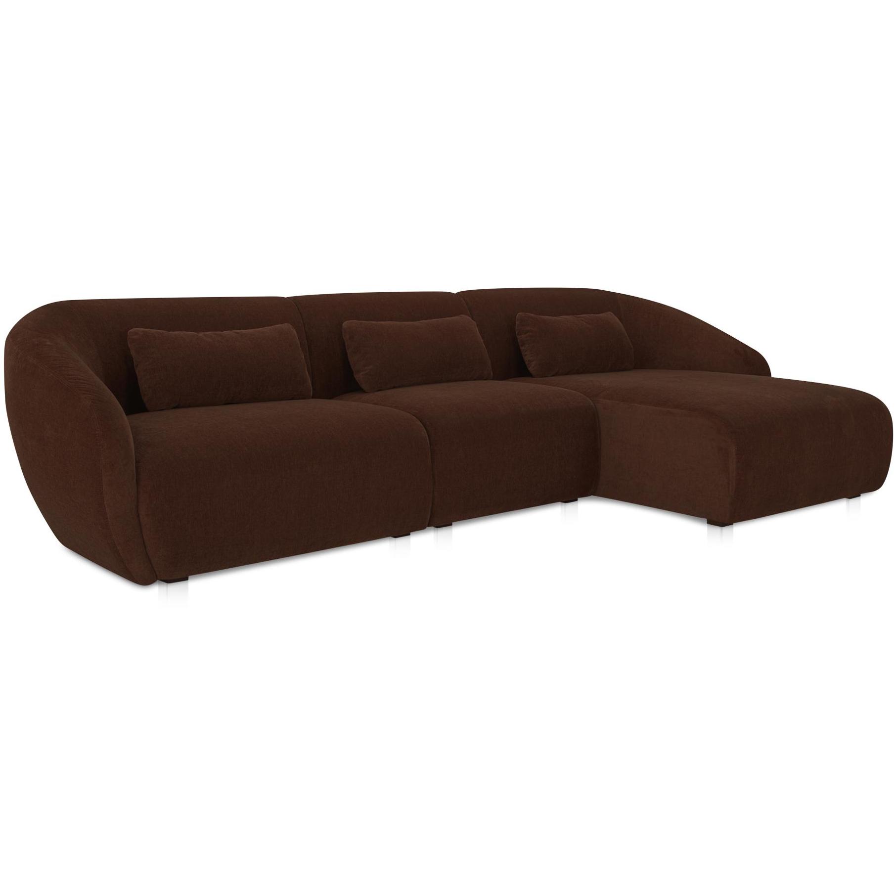Amelia Lounge Modular Right Sectional Chestnut 2 Amelia Lounge Modular Right Sectional Chestnut - Image 2
