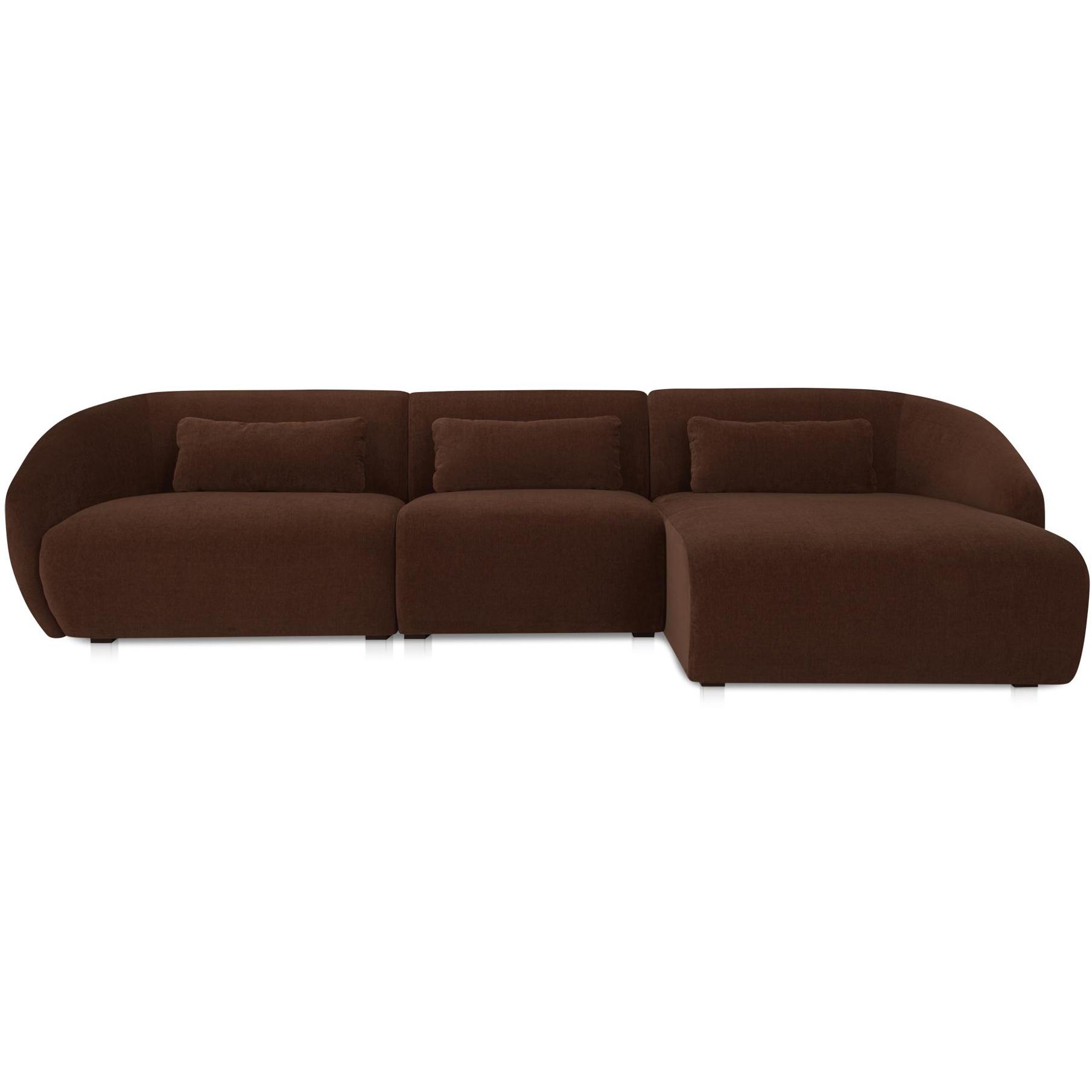 Amelia Lounge Modular Right Sectional Chestnut