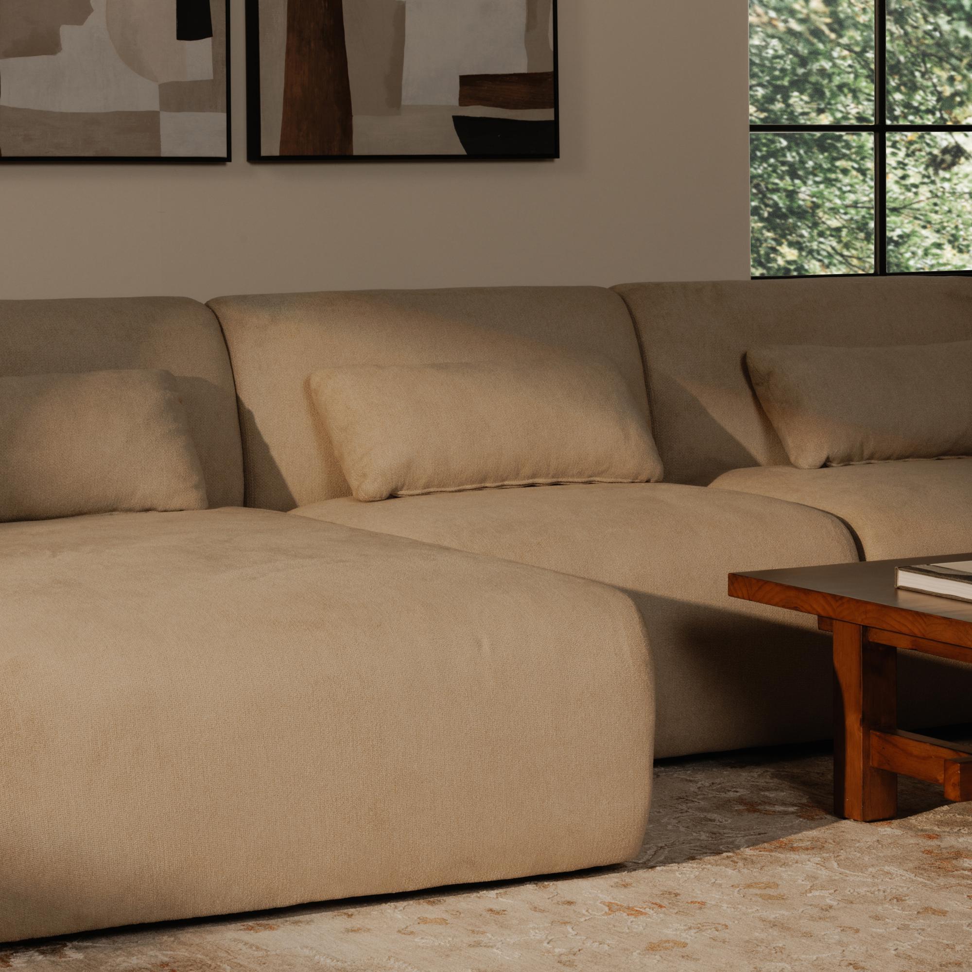 Amelia Lounge Modular Right Sectional Warm White 9 Amelia Lounge Modular Right Sectional Warm White - Image 9