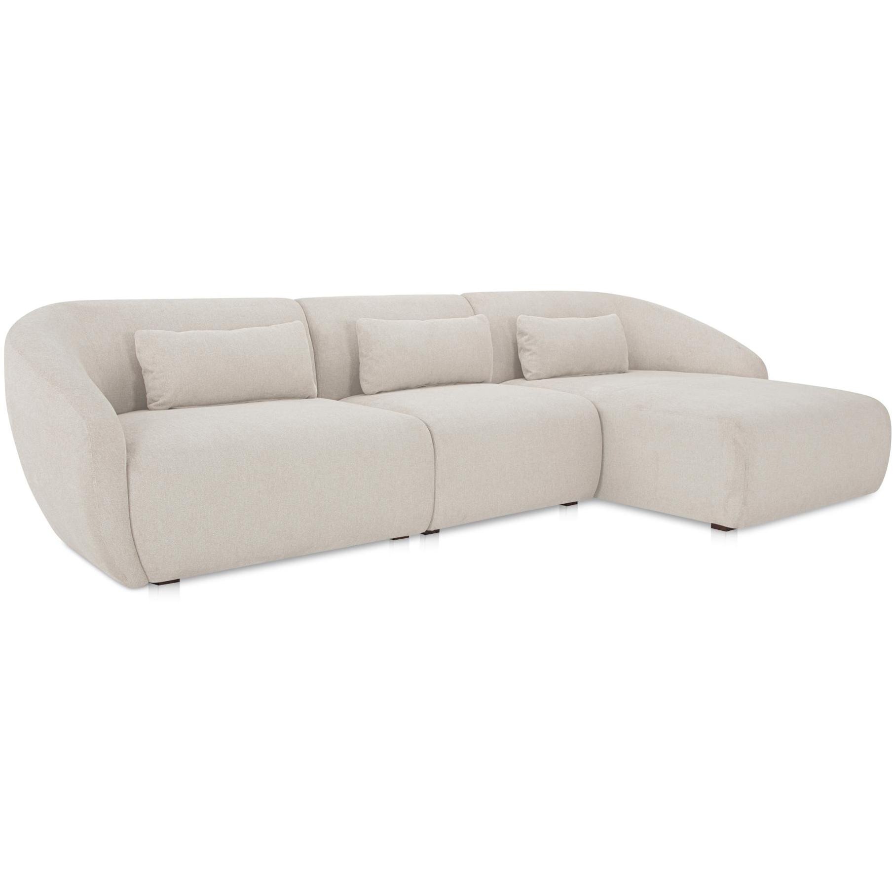 Amelia Lounge Modular Right Sectional Warm White 2 Amelia Lounge Modular Right Sectional Warm White - Image 2