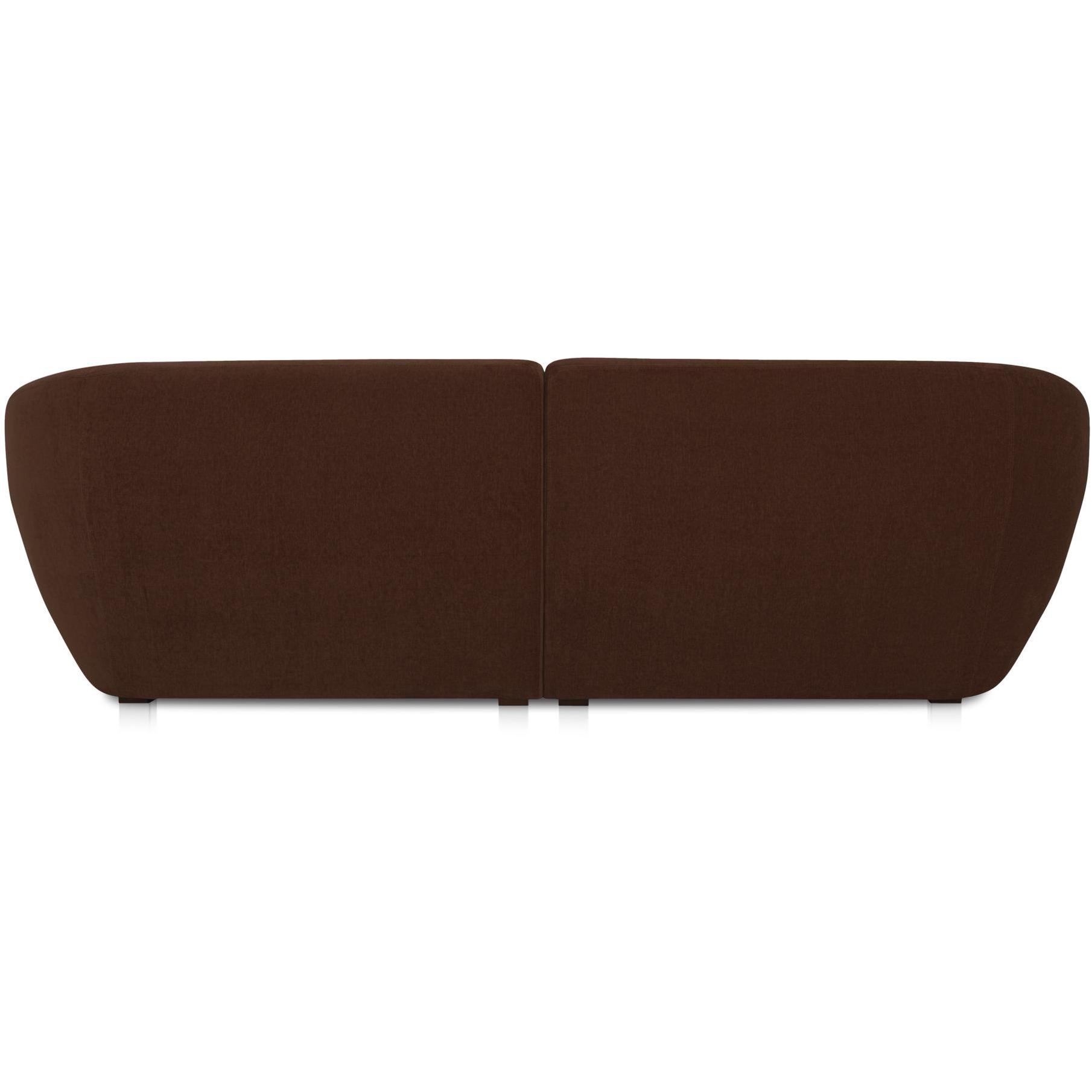 Amelia Double Chaise Modular Sectional Chestnut 6 Amelia Double Chaise Modular Sectional Chestnut - Image 6