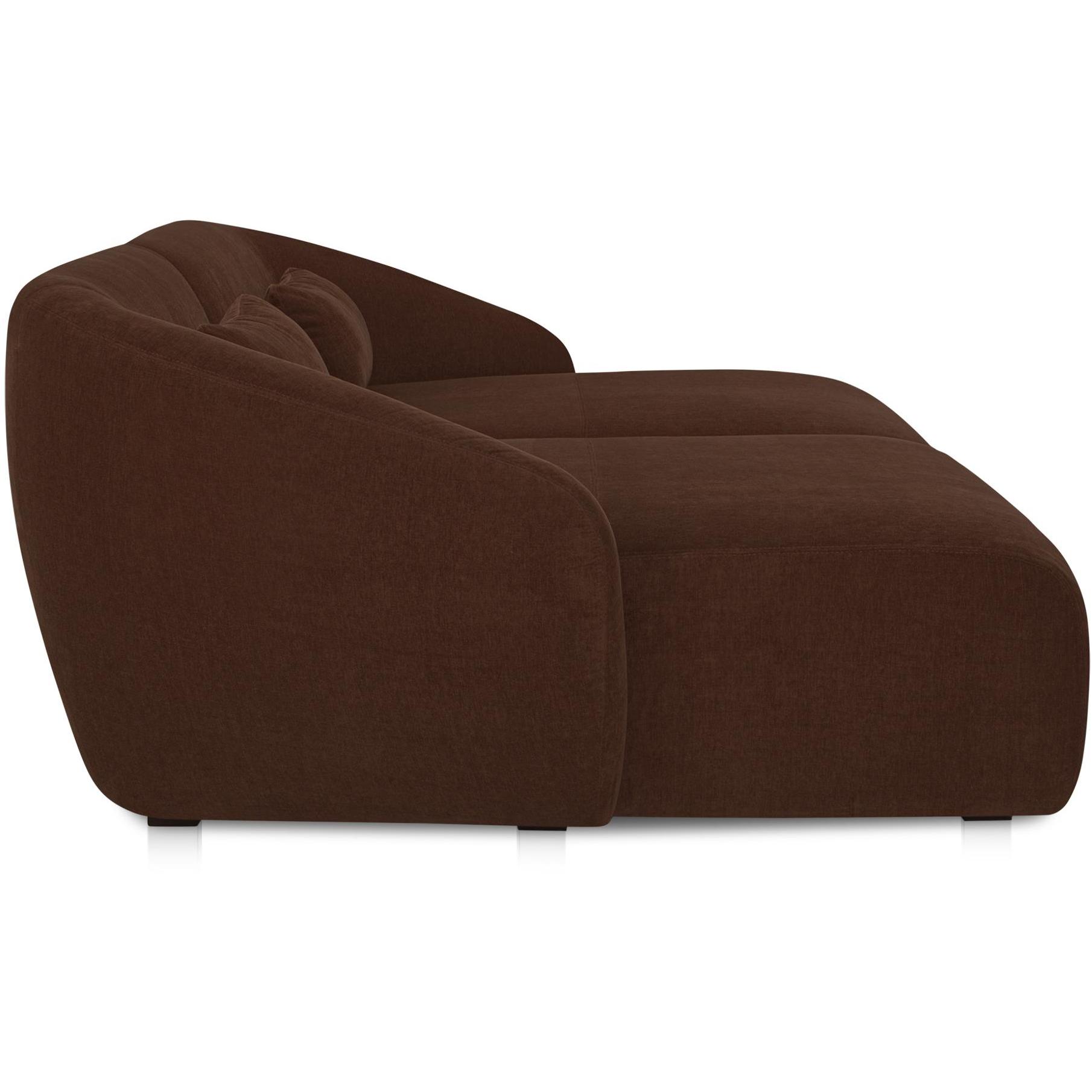 Amelia Double Chaise Modular Sectional Chestnut 4 Amelia Double Chaise Modular Sectional Chestnut - Image 4