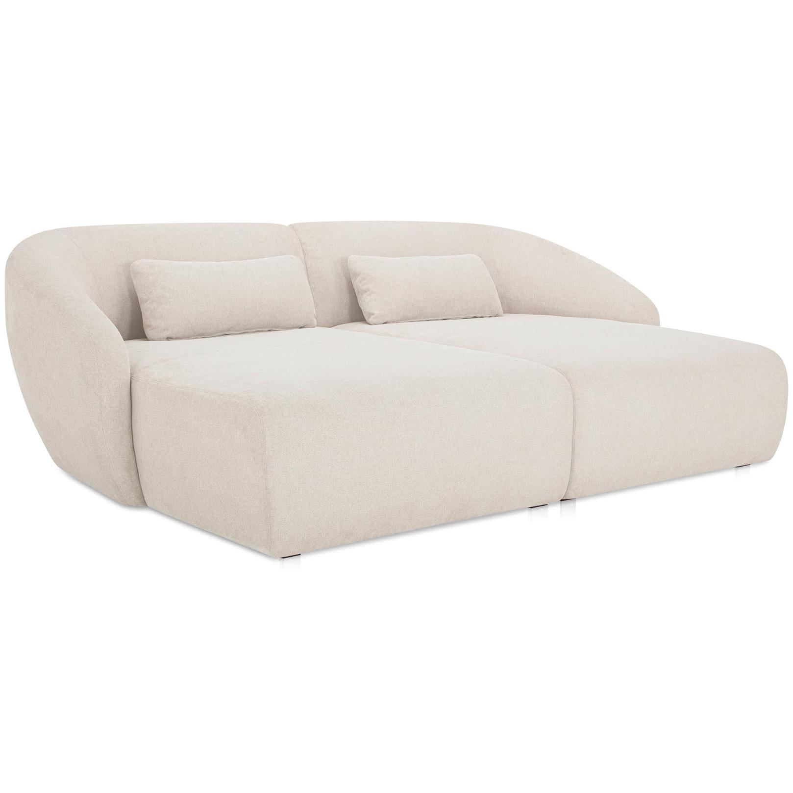Amelia Double Chaise Modular Sectional Warm White 2 Amelia Double Chaise Modular Sectional Warm White - Image 2