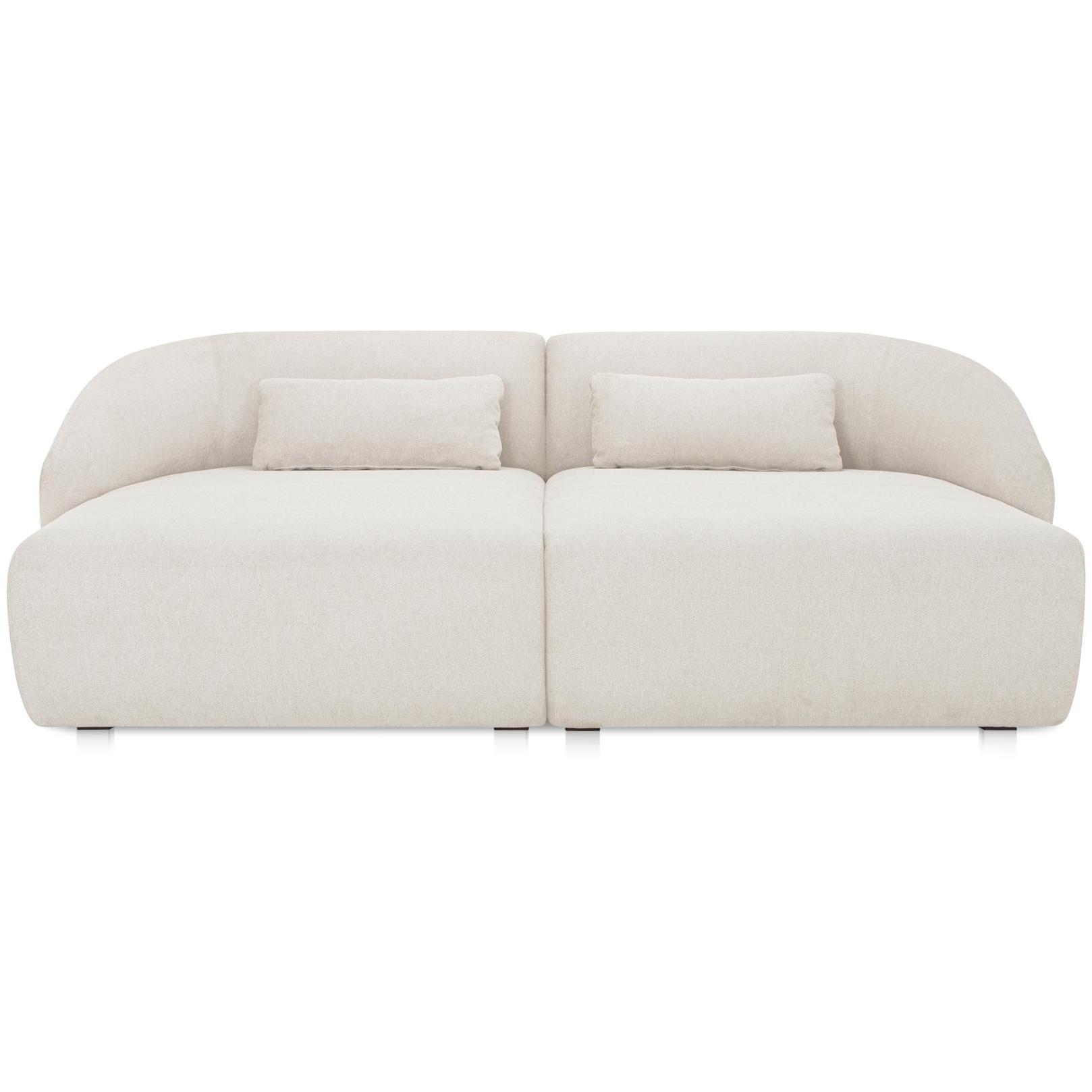 Amelia Double Chaise Modular Sectional Warm White