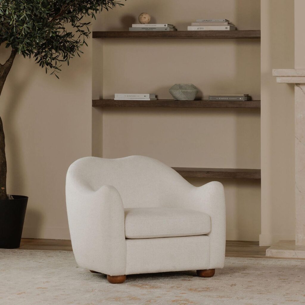 Bria Accent Chair Oatmeal - Image 6