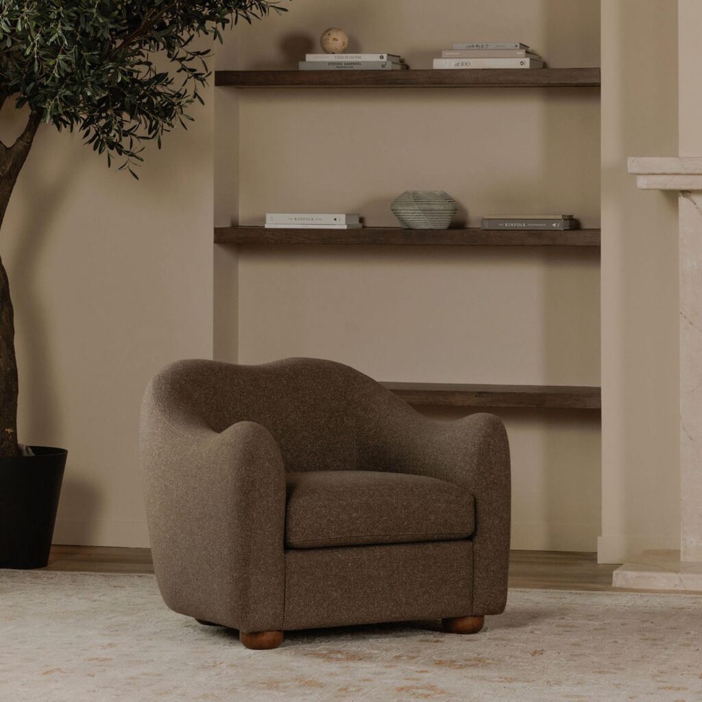 Bria Accent Chair Brown - Image 6