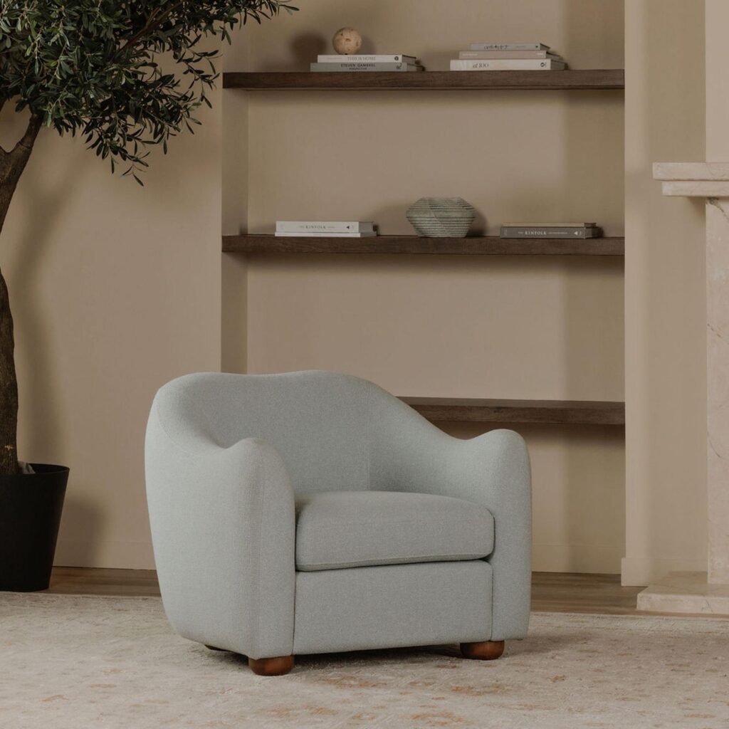 Bria Accent Chair Light Blue - Image 6