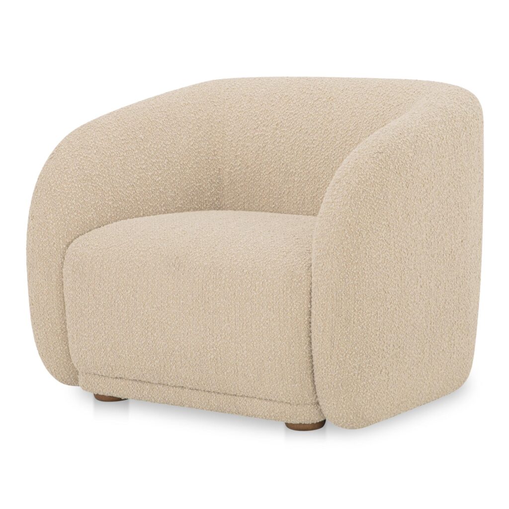 Faye Accent Chair Beige Boucle - Image 2