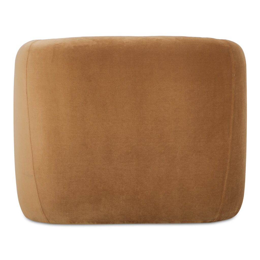 Faye Accent Chair Tan Faux Mohair - Image 4