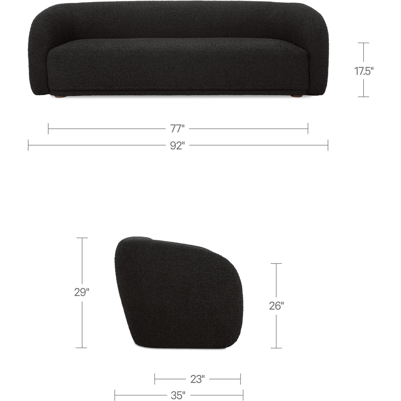 Faye Sofa Black Boucle 9 Faye Sofa Black Boucle - Image 9