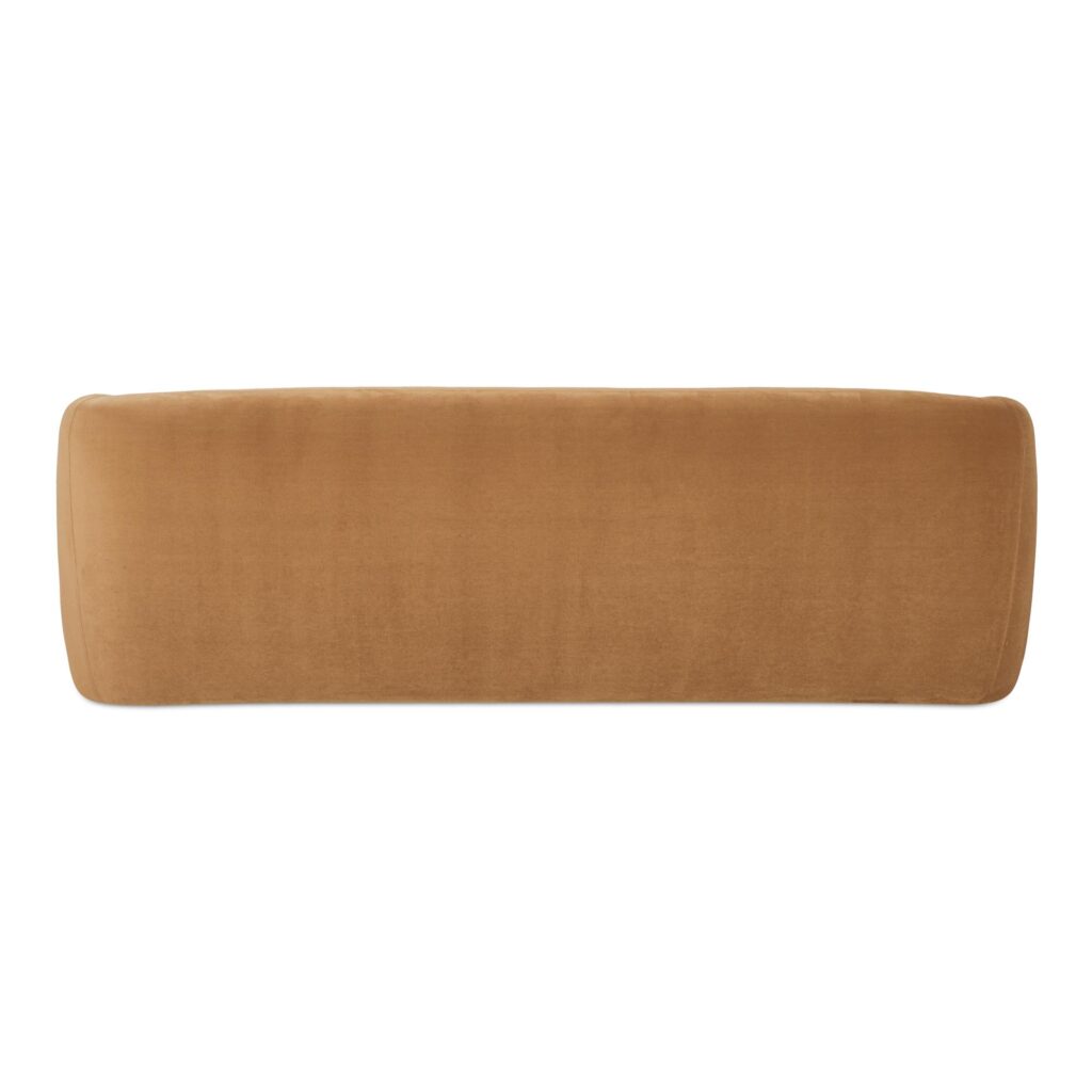 Faye Sofa Tan Faux Mohair - Image 4