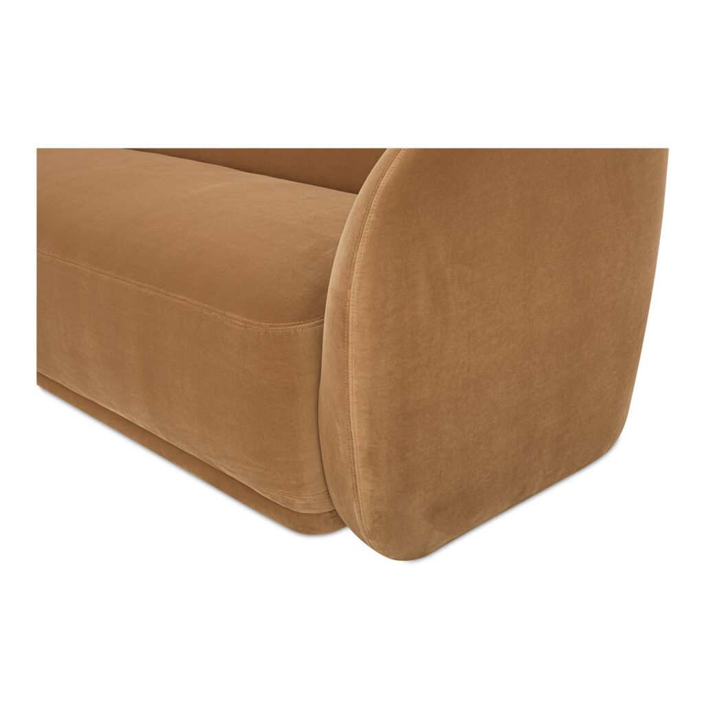 Faye Sofa Tan Faux Mohair - Image 5