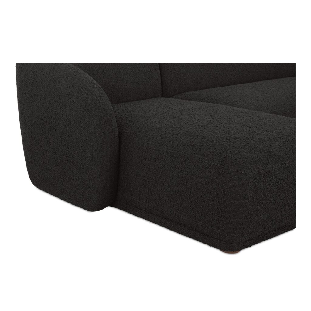 Faye Left Sectional Black Boucle - Image 5