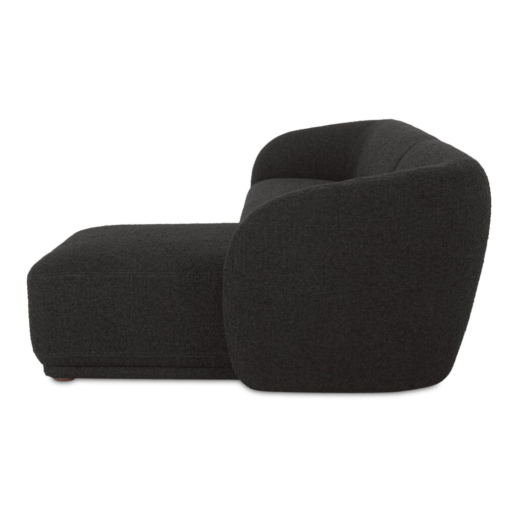 Faye Right Sectional Black Boucle - Image 3