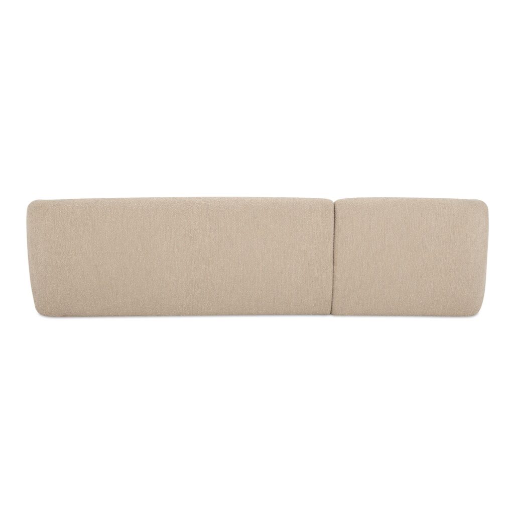 Faye Left Sectional Beige Boucle - Image 4