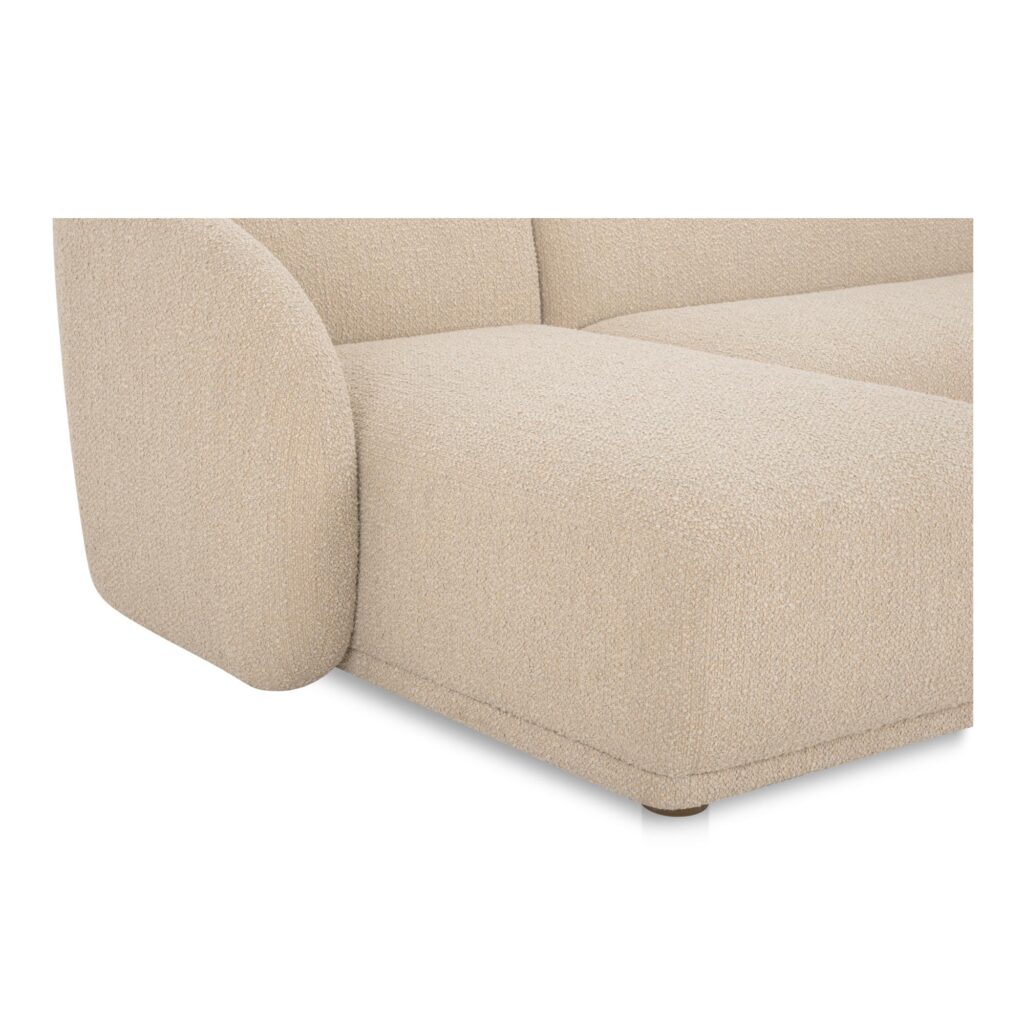 Faye Left Sectional Beige Boucle - Image 5