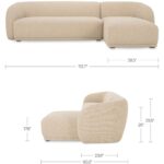 Faye Right Sectional Beige Boucle FO-1030-34-R-0 FO 1030 34 R 0 70