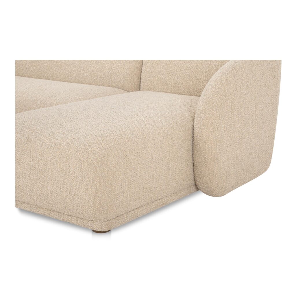 Faye Right Sectional Beige Boucle - Image 5