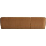Faye Left Sectional Tan Faux Mohair FO-1030-40-L-0 FO 1030 40 L 0 Faye back shadsilo