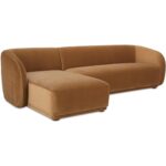 Faye Left Sectional Tan Faux Mohair FO-1030-40-L-0 FO 1030 40 L 0 Faye diagR shadsilo