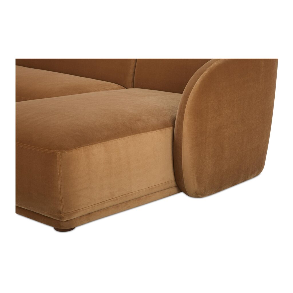 Faye Right Sectional Tan Faux Mohair - Image 5