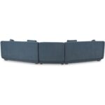 Fraser 3 Piece Modular Sectional with Slipper Deep Blue FO-1041-19 FO 1041 19 Fraser back shadsilo