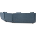 Fraser 3 Piece Modular Sectional with Slipper Deep Blue FO-1041-19 FO 1041 19 Fraser diagL back shadsilo