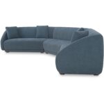 Fraser 3 Piece Modular Sectional with Wedge Slipper Deep Blue FO-1042-19 FO 1042 19 Fraser diagL shadsilo