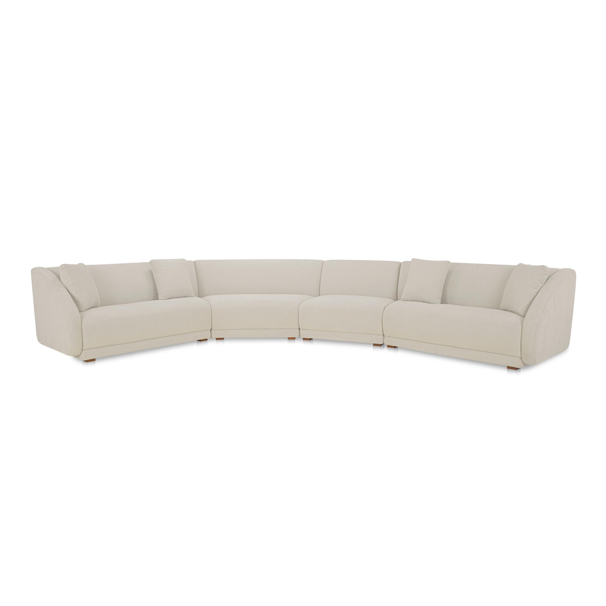 Fraser 4 Piece Modular Sectional White