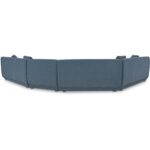 Fraser 4 Piece Modular Sectional Deep Blue FO-1043-19 FO 1043 19 Fraser back shadsilo