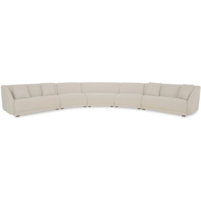 Fraser 5 Piece Modular Sectional White