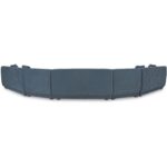 Fraser 5 Piece Modular Sectional Deep Blue FO-1044-19 FO 1044 19 Fraser back shadsilo