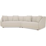 Fraser 2 Piece Modular Sofa White FO-1045-05 FO 1045 05 Fraser diagL shadsilo