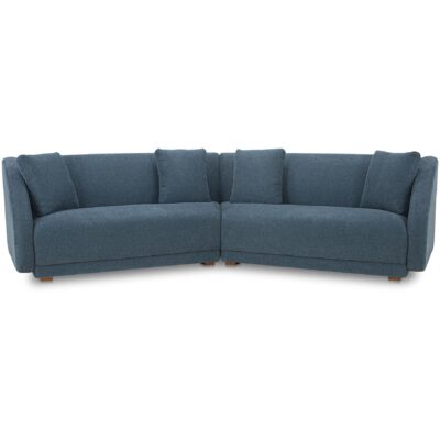 Fraser 2 Piece Modular Sofa Deep Blue