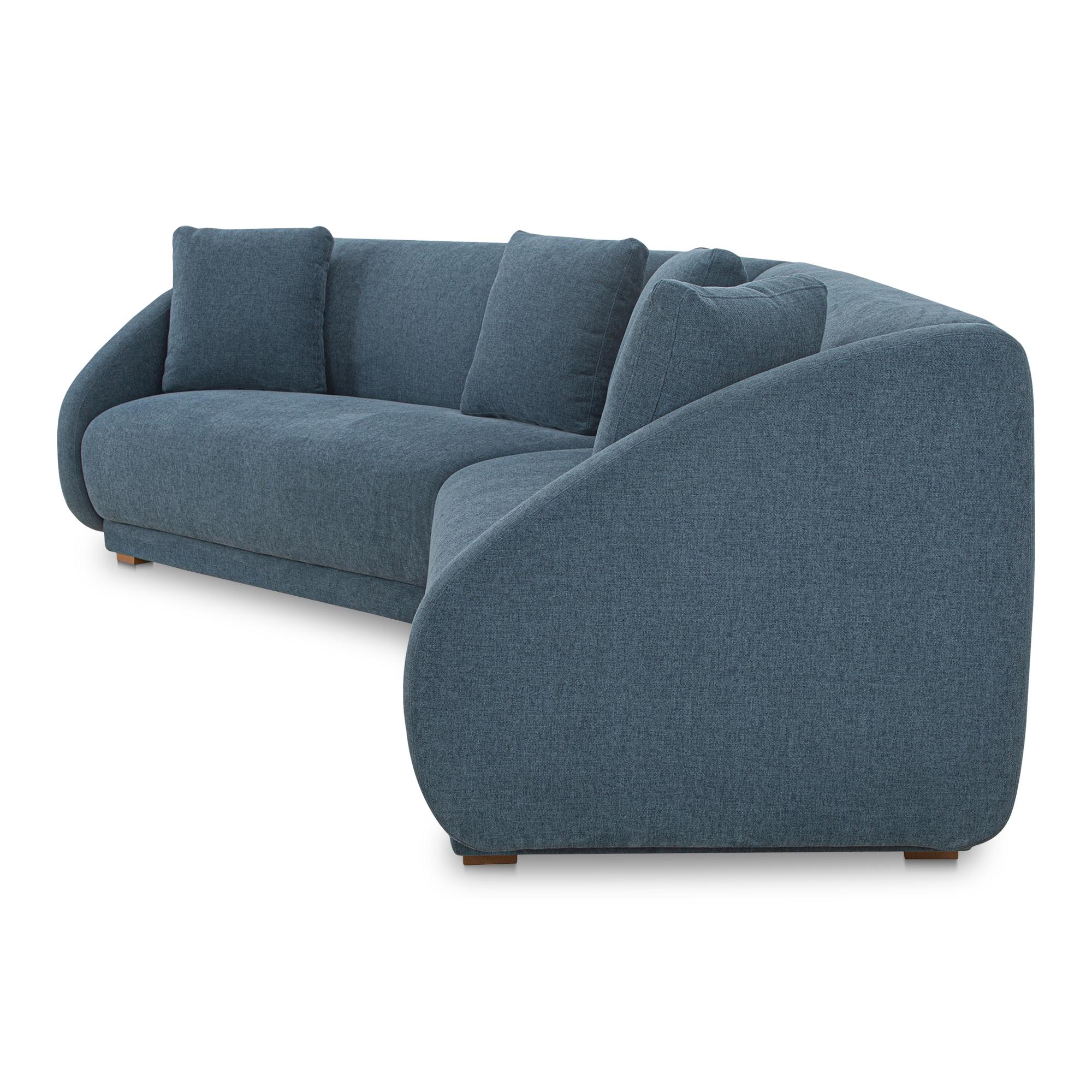 Fraser 2 Piece Modular Sofa Deep Blue 3 Fraser 2 Piece Modular Sofa Deep Blue - Image 3